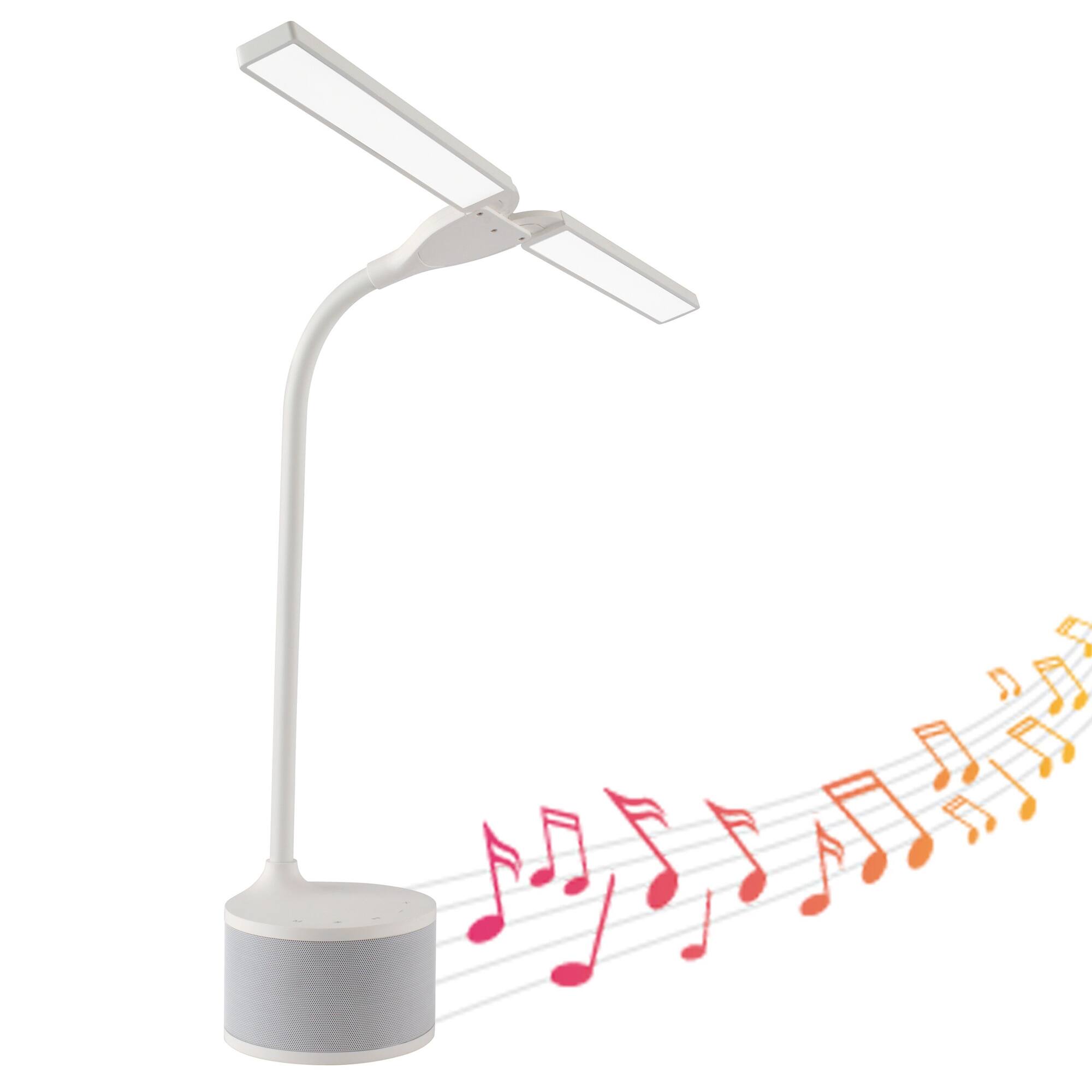 OttLite 21" Dual Shade LED Lamp with Bluetooth Speaker & USB